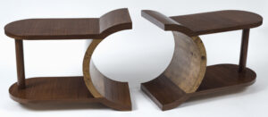 French Art Deco Low Table/Pair Of Side Tables