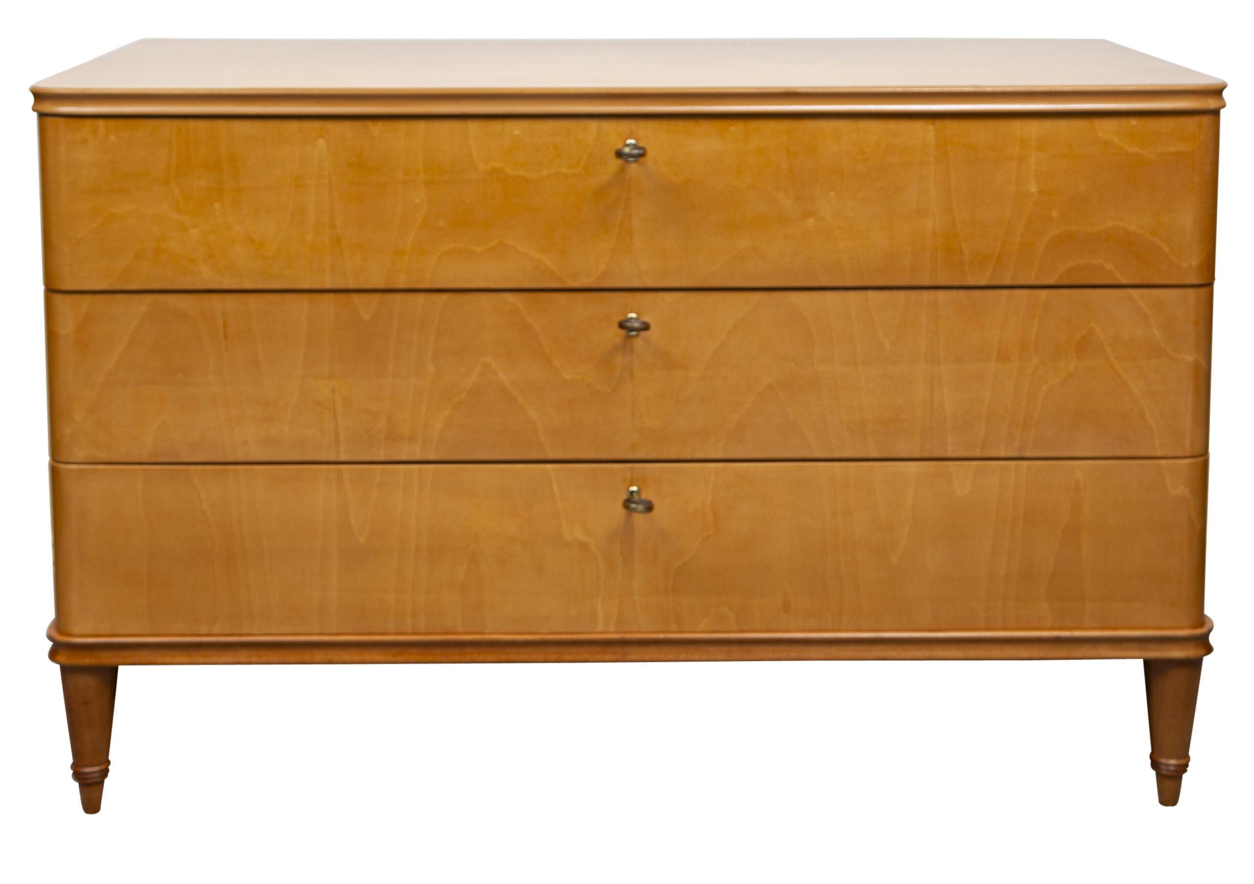 Art Deco Swedish Maple Wood Chest Of Drawers, 1940ca