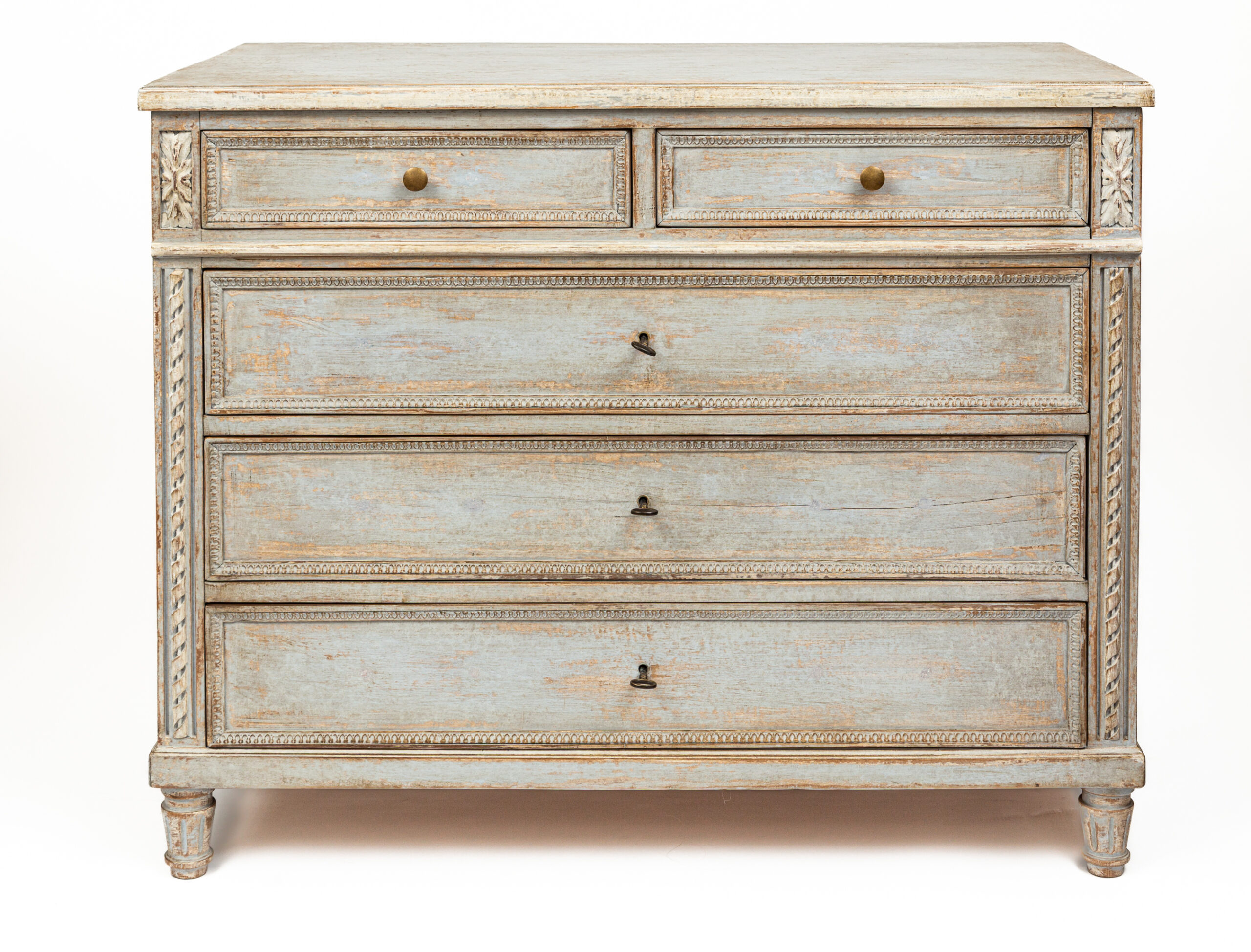 XX Century Neoclassical French Painted Chest
