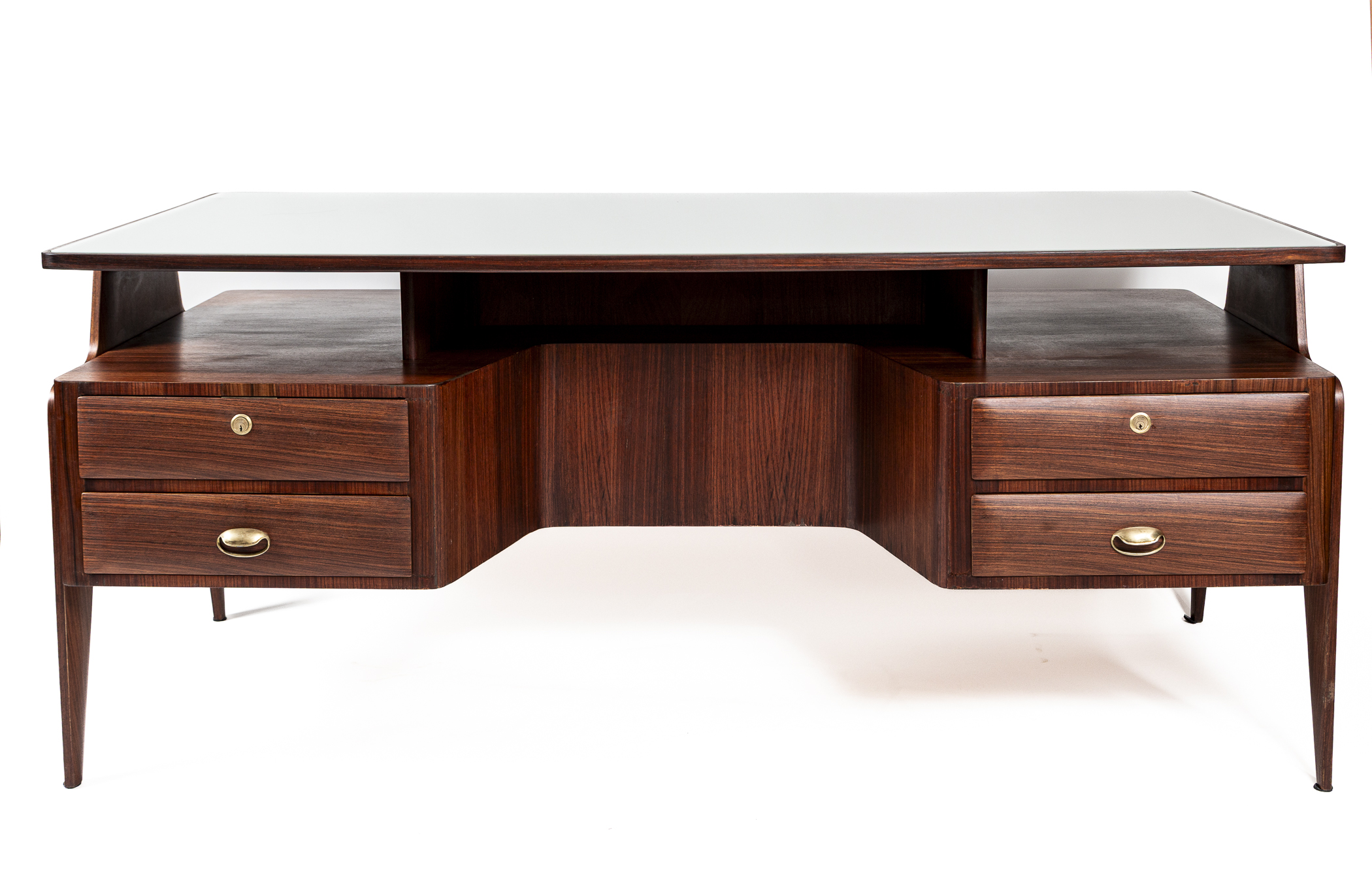 Mid Century Italian Executive Desk Attributed Dassi Mobili