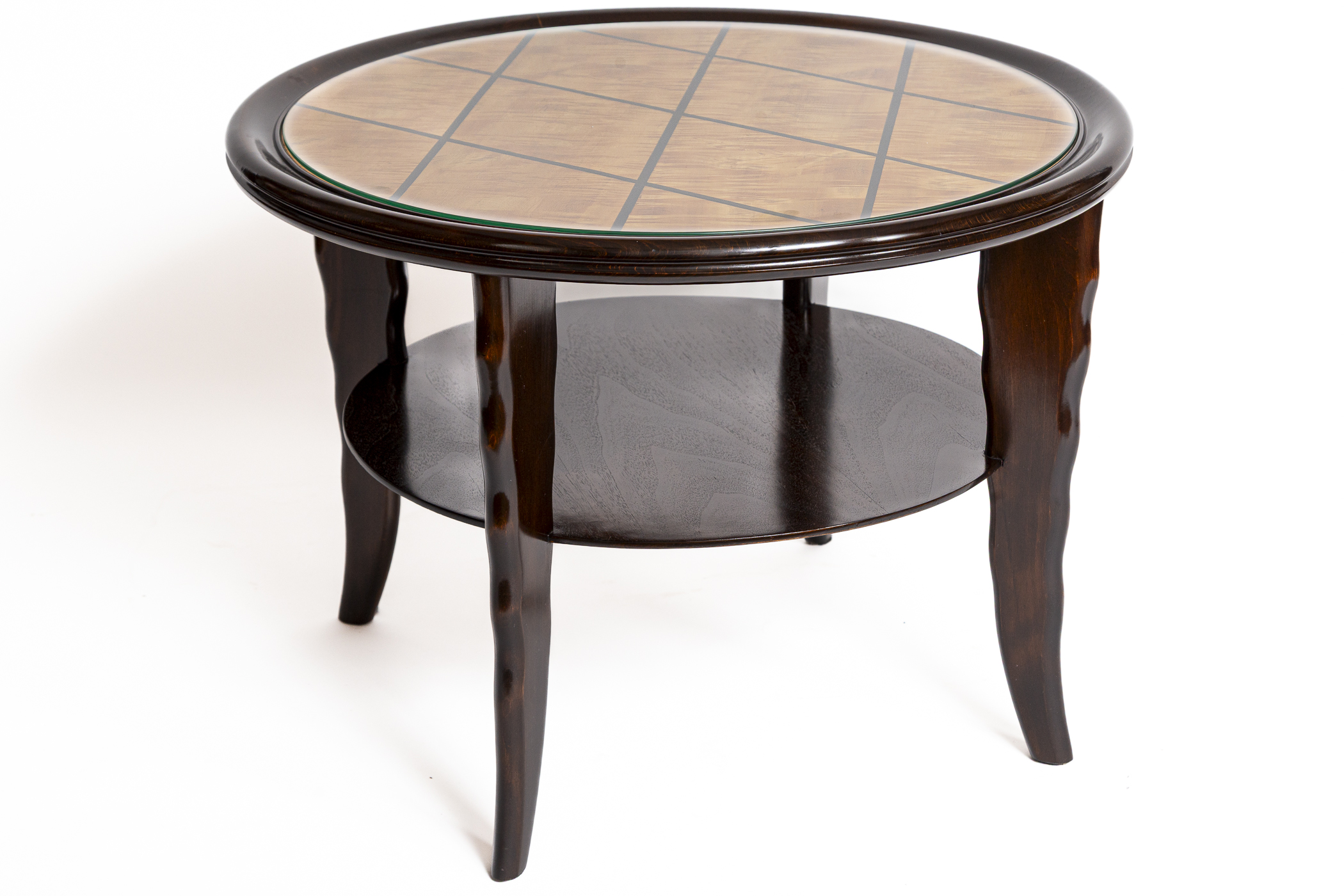 Fine Art Deco Italian Low Two-Tiered Center Table, 1940's